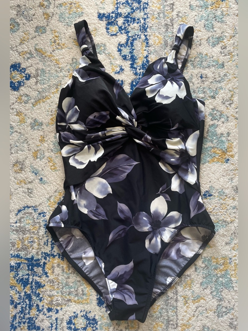 Miraclesuit Black Pandora Floral One-Piece Swimsuit